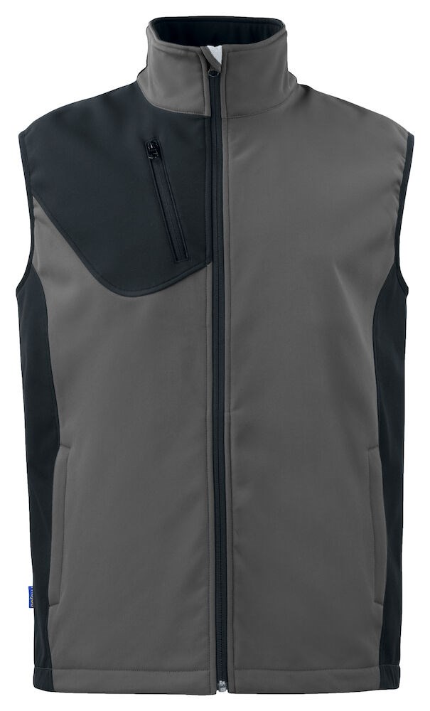 3702 SOFTSHELL BODYWARMER Grijs XXL