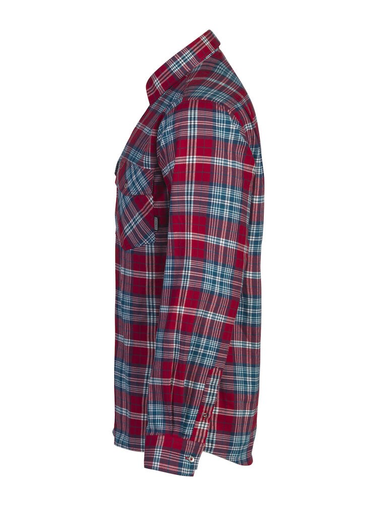 Jobman - 5138 Flannel Shirt Rood/Blauw S