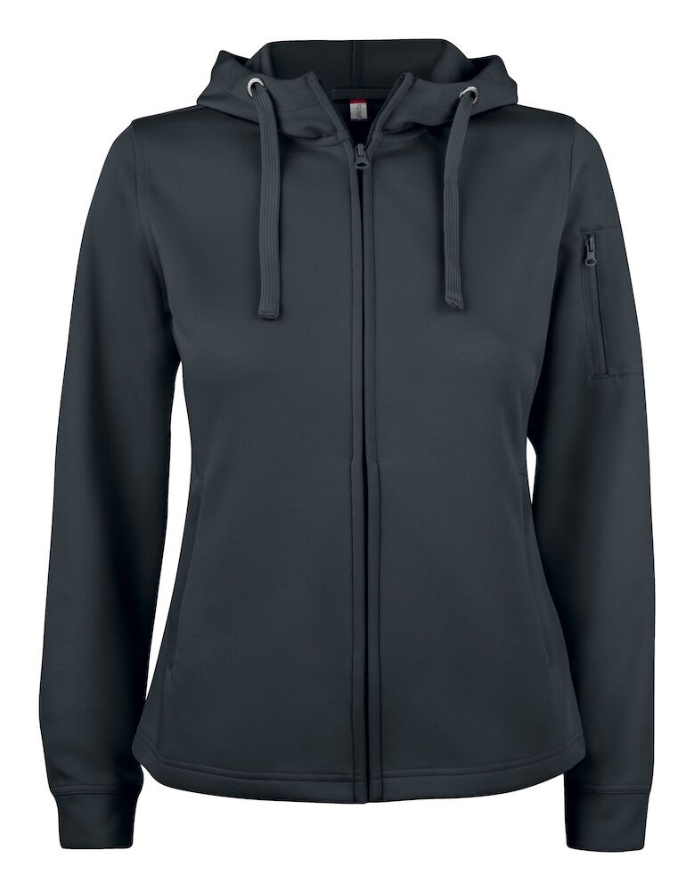 Clique - Basic Active Hoody Full Zip Women Zwart XL