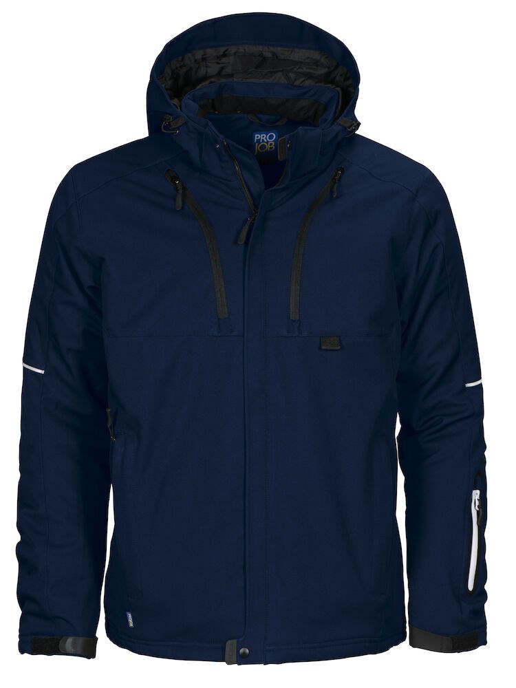 3407 GEVOERDE SOFTSHELL JAS Marine XXL