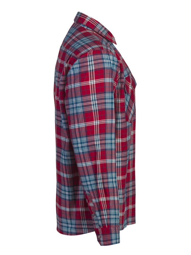 Jobman - 5138 Flannel Shirt Rood/Blauw S