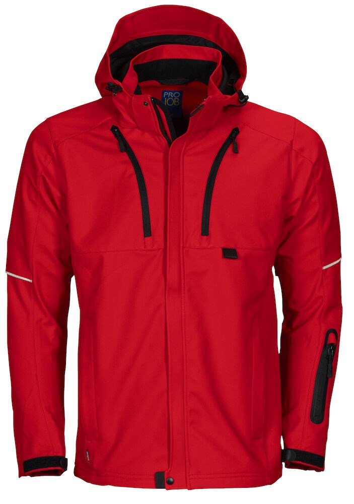 3406 SOFTSHELL JAS Rood XXL