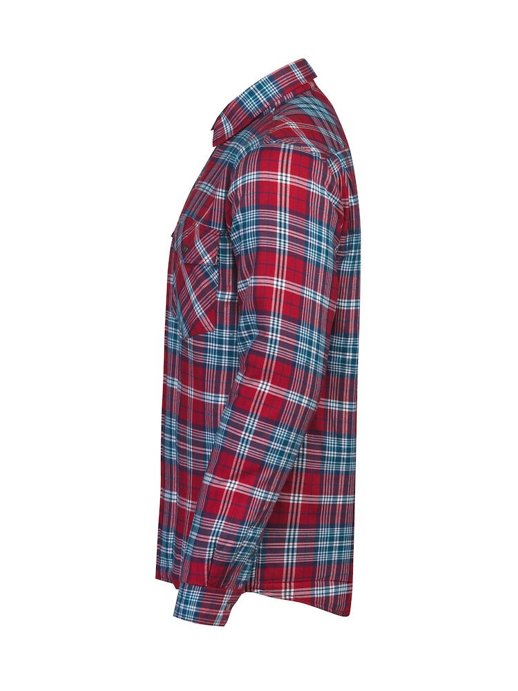 Jobman - 5157 Flannel Shirt Lined Rood/Blauw L