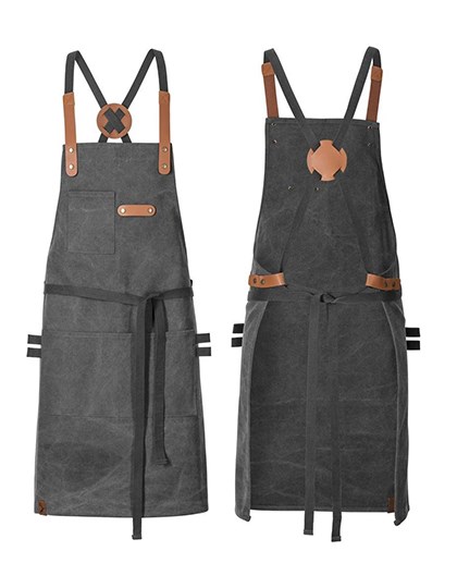 Exner - Bib Apron Canvas With Decorative Label